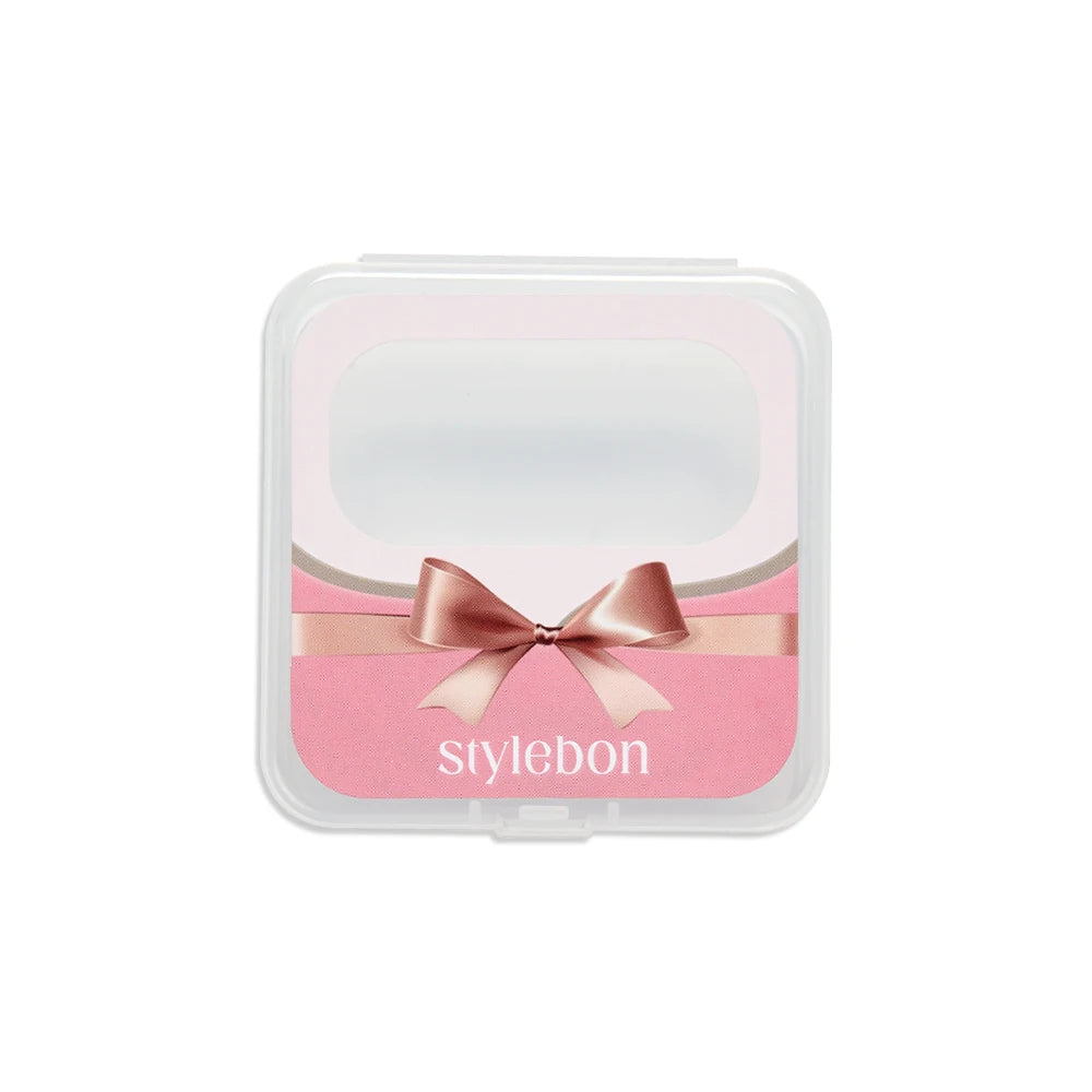 Purely Handmade Acrylic Almond Press-On French White Nail Tips with Love-Bow Design - Valentine's Day Special for Girls